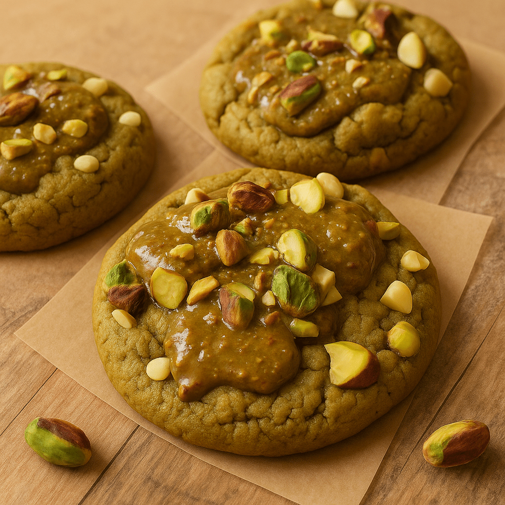 Pistachio Praline Cookies｜Gourmet Caramel-Filled&nbsp;Recipe